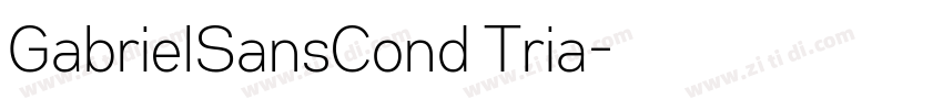 GabrielSansCond Tria字体转换 GabrielSansCond Tria字体转换